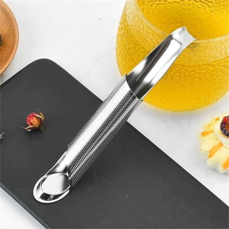 Teas Infuser Set For Loose Leaf Brewing Stainless Steels Net Filter With Hanging Hook Handle And Included Cleaning Brush
