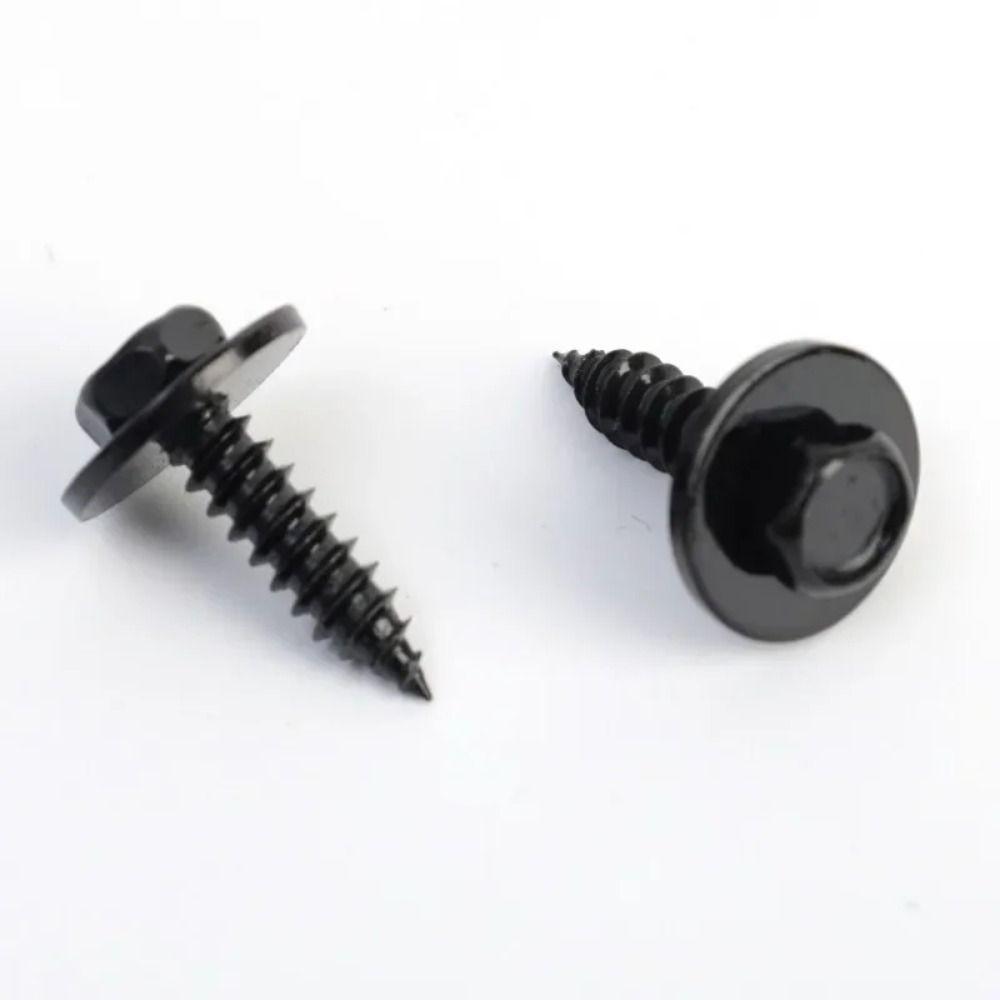 20/40/60Pcs with Screw Tapping Fastener Clip U-Type Nut/Screw Washers Durable Car Metal Screws