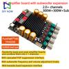 ZK-SUB600 DC 18-50V Плата усилителя Bluetooth с расширением для сабвуфера TPA3255 2.0+ Канальный Мощность 300 Вт+300 Вт+Сабвуфер