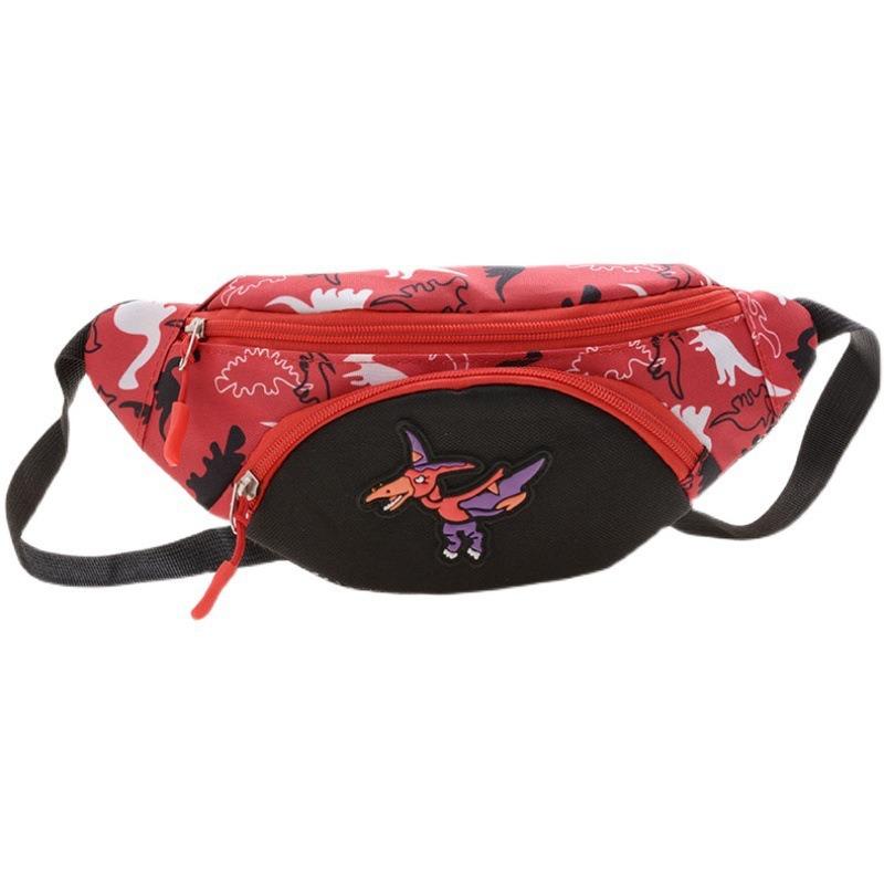 Модная маленькая детская сумка с милым мультяшным динозавром, поясная сумка в стиле вестерн, сумка через плечо