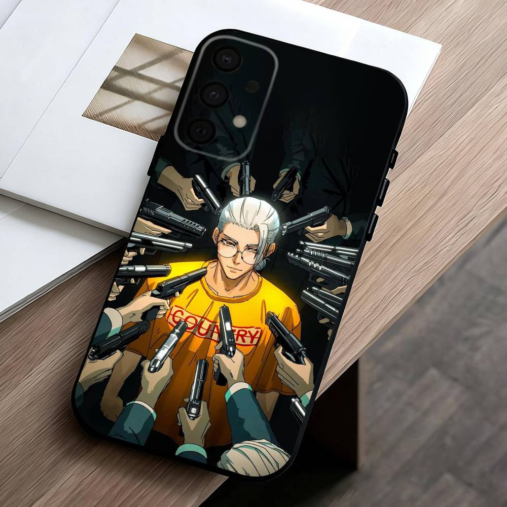 Manga Series S-SAKAMOTO D-DAYS phone Case For Samsung Galaxy A73,A72,A71,A70,A53,A52,A51,Others Soft Black Shell