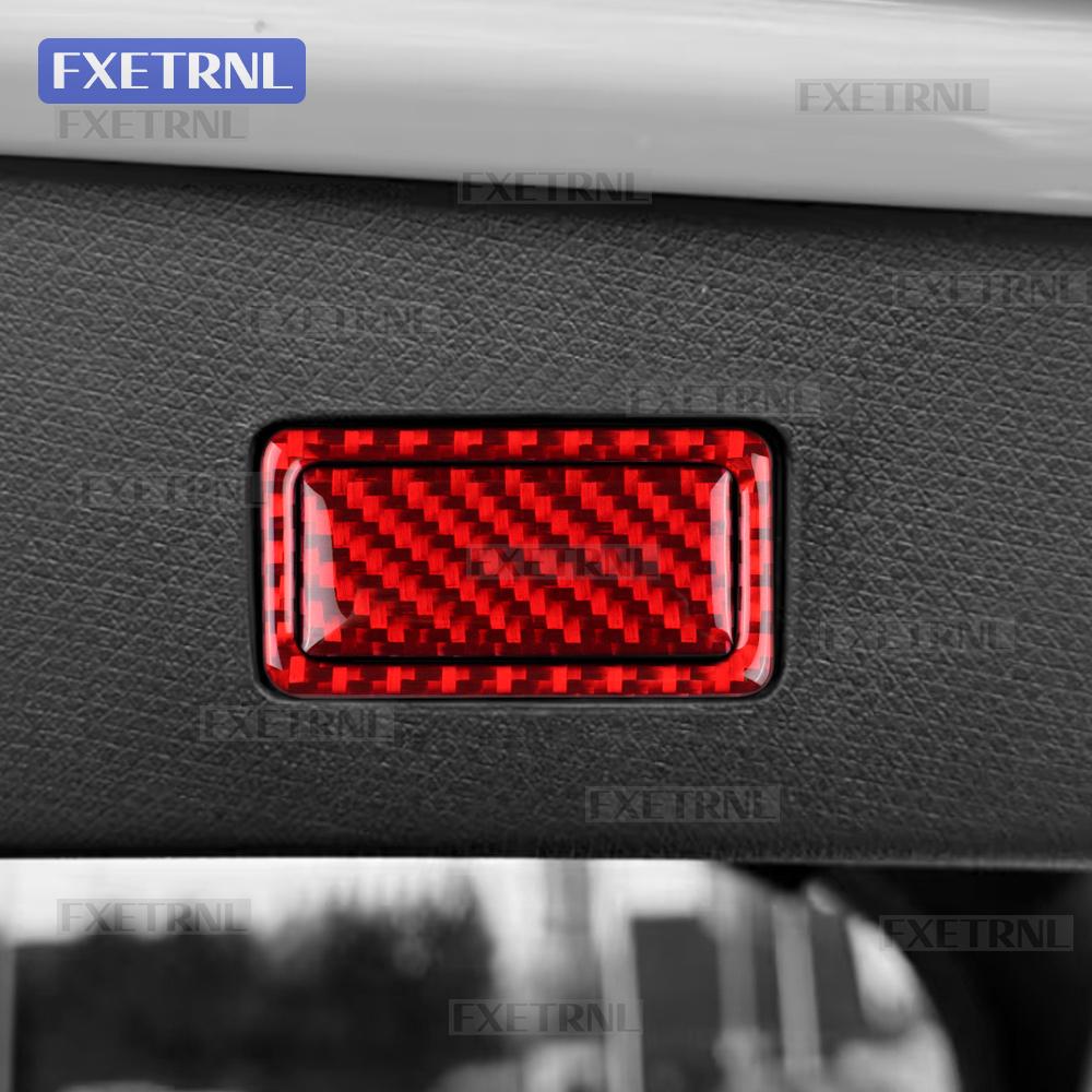 Soft Carbon Fiber Trunk Switch Frame Sticker For Cupra Tavascan 2024 2025 2026 2027 Car Interior Trim Styling Accessory LHD RHD