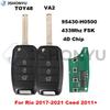 JsHonYu 433MHz 4D Chip Remote Key for Kia Rio 2017-2021 Ceed 2011-2018 3 Button Folding Flip Keyless Entry Car Fob