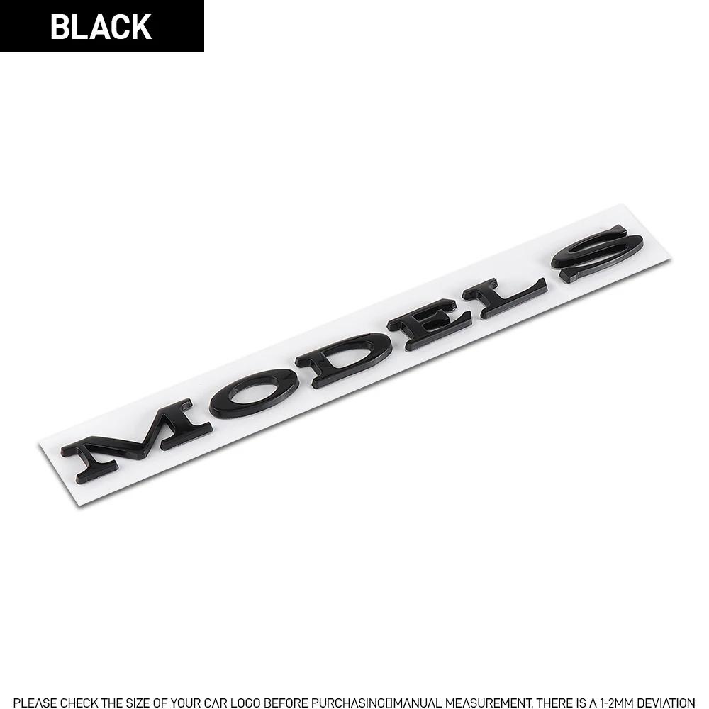 phbvg5 1Pcs Car ABS Letters Logo Sticker Decal Rear Trunk Decoration Accessories For Tesla Model Y Model S Model X Replacement Badge