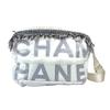CHANEL fringe CocoNeige CC Coco Logo Crossbody Shoulder Bag Nylon White