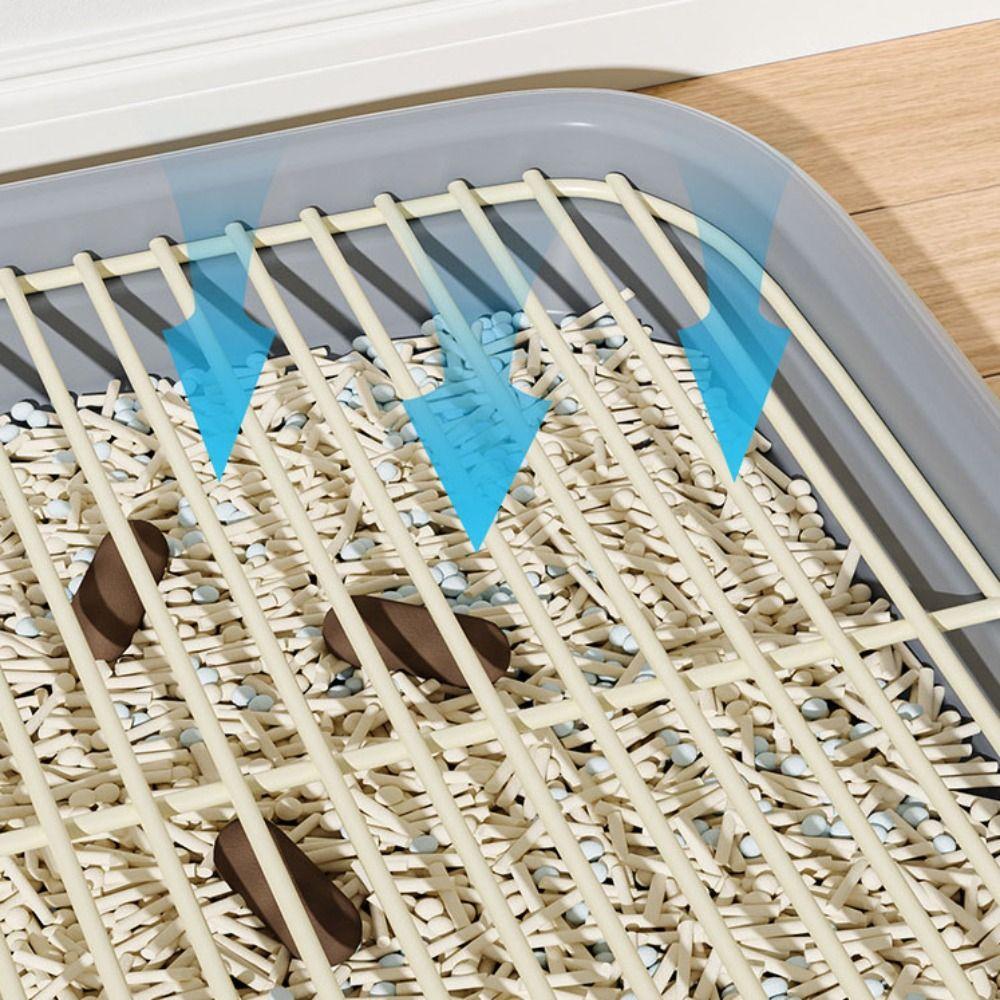 Прямоугольный лоток для собак в помещении, туалет, защита от протечек, сборщик собачьих фекалий, для средних и крупных собак