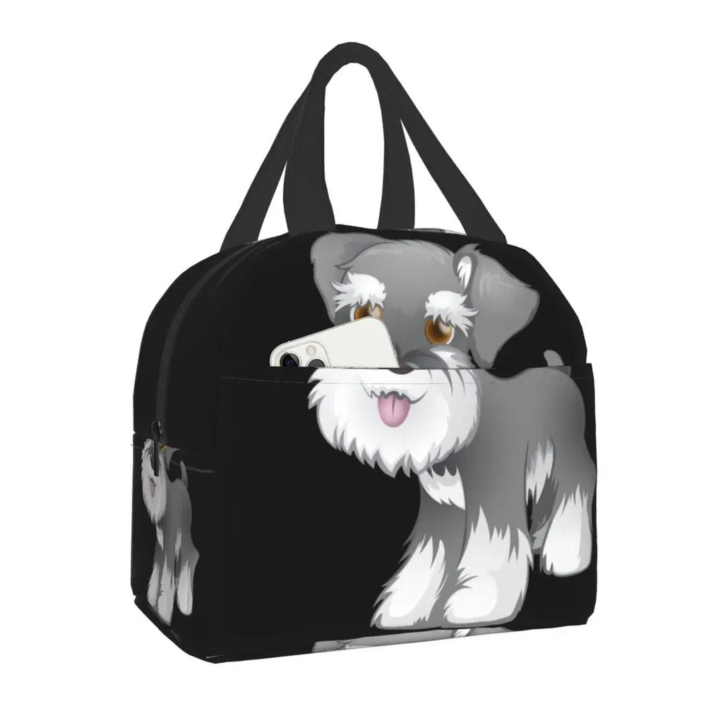 Scottish Terrier Resuable Lunch Boxes Women Multifunction Butterfly Scottie Dog Thermal Cooler Food Insulated Lunch Bag