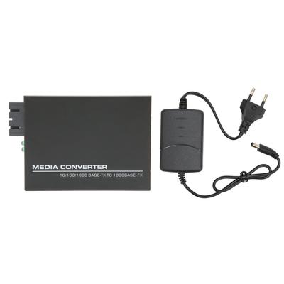 Gigabit Fast Ethernet медиаконвертер одномодовый двойной SC 10 100 1000Base Tx RJ 45 оптоволоконный медиаконвертер