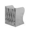 Bookends Retractable Flexible Large Size Without Sticker Metal Material Office Book Support for Desk Gray