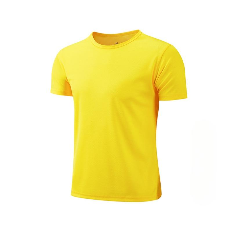 Summer Round Neck T-shirt Quick Dry Clothes Work Clothes Short-sleeved T-shirt