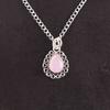 Rose Chalcedony Stone Artisan Handcrafted Wife Gift Pendant 925 Sterling Silver PP-26-15