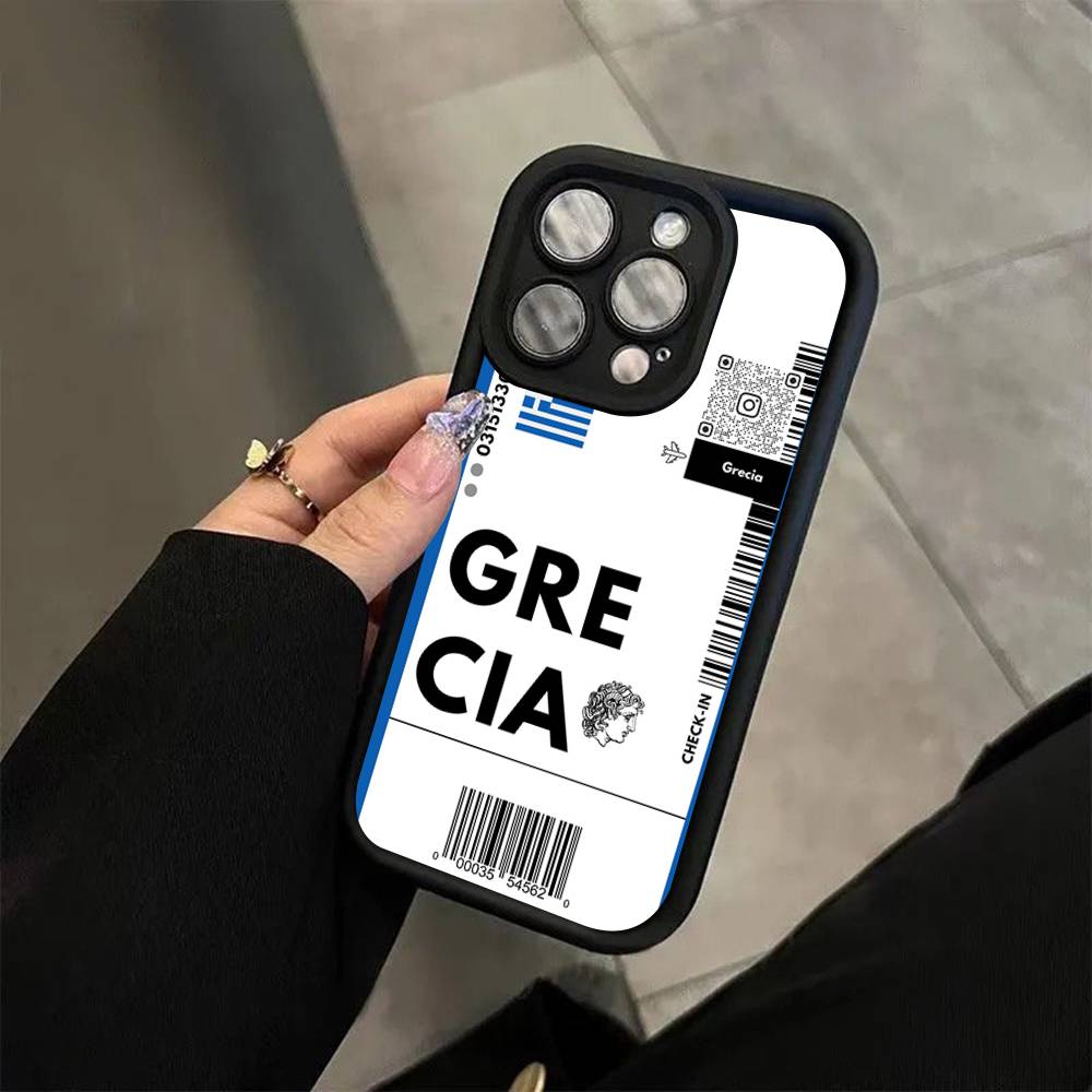 Funny World City Tourist Ticket Soft Silicone Case For iphone 17 Air 16 15 14 13 12 11 Pro Max Plus Shockproof TPU Phone Cover