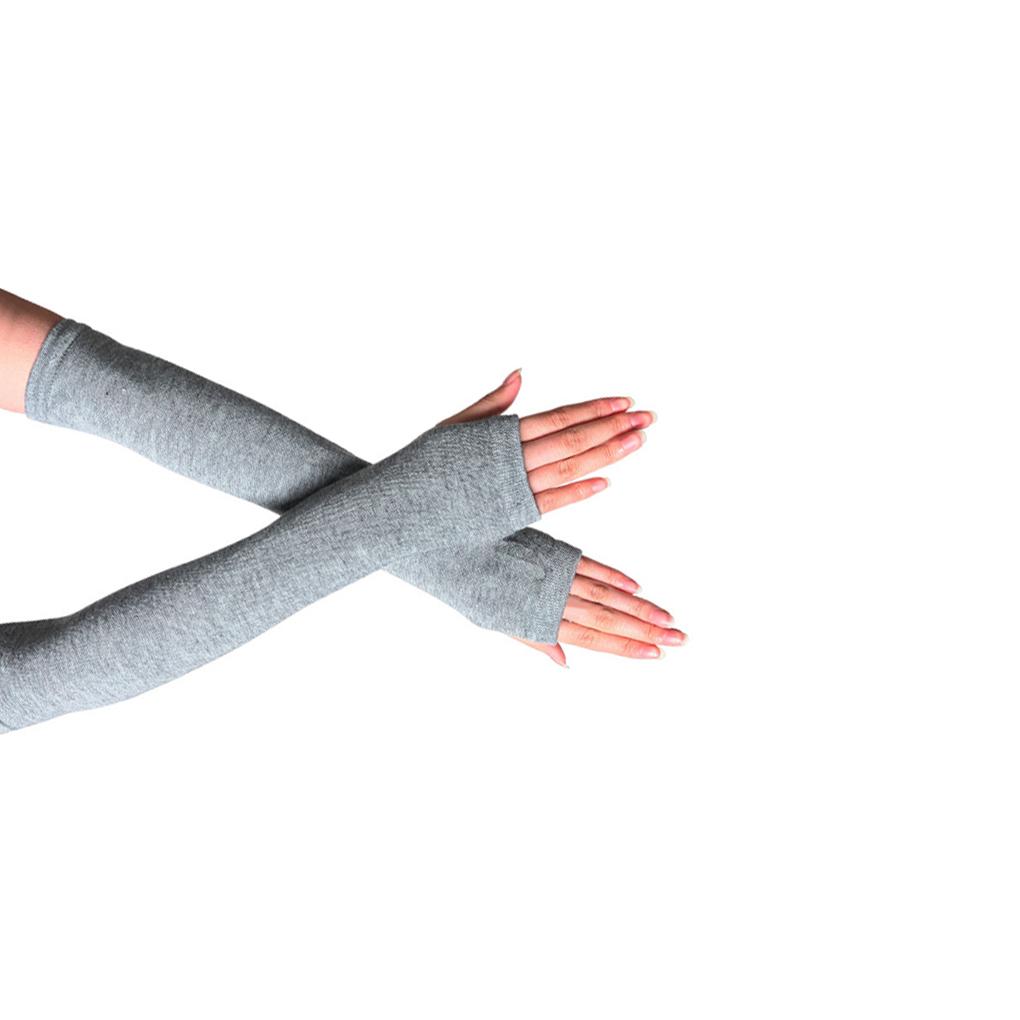 1 пара детских перчаток без пальцев простого стиля, удобные вязаные перчатки, вязание, рукоделие, нарукавники для девочек, защита рук для ношения на улице