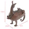 Vintage Junhu Bird Statue Distressed Collectible With Swirling Patterns, Ancient Craftsmanship For Home Decor Or Gift