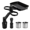 Car Drink Holder with Holds 2 Authentic [piphica] Tray, Drinks, Add-on Table, 360-Degree Rotation,