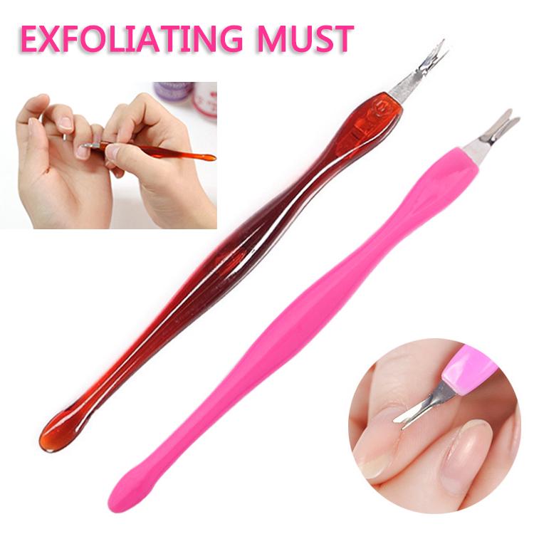 Практичный инструмент для педикюра и маникюра, вилка для омертвевшей кожи из нержавеющей стали, V-образная отшелушивающая лопатка для отшелушивания омертвевшей кожи, обрезка ногтей