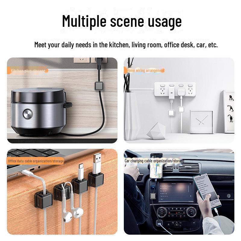 Современный органайзер для кабелей: Настольный и автомобильный держатель для кабелей, держатель для зарядки телефона