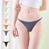 European and American Seamless Ice Silk Thong for Women - Sexy, Breathable, Low Waist
