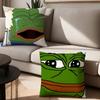 P-Пепе лягушонок Мультяшный мем смешной Наволочка Офисные подушки Подходят для дивана автомобиля спальни Декоративная наволочка