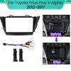 9 Inch 2Din Car Dashboard Frame for Toyota Prius Plus V Alpha 2012-2017 DVD Frame Radio Panel Frame Navigation Panel