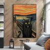 Funny Black Cat Portrait Canvas Paintings Modern Posters and Prints Wall Art Pictures for Living Room Home Decoration Cuadros