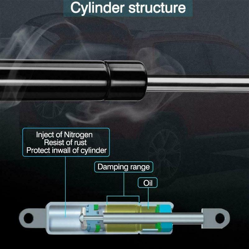 BOXI 2pcs Rear Boot Gas Spring Strut Bars For Ssangyong Rexton GAB 2002 - 2016 SUV 7143608101 Gas Springs Lift Struts