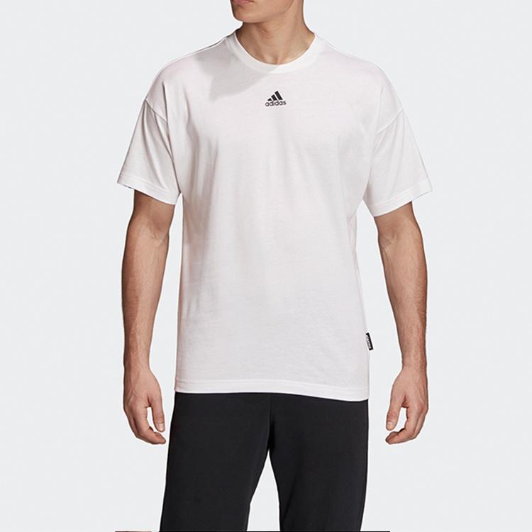 Мужская белая футболка adidas Back с коротким рукавом GC9057