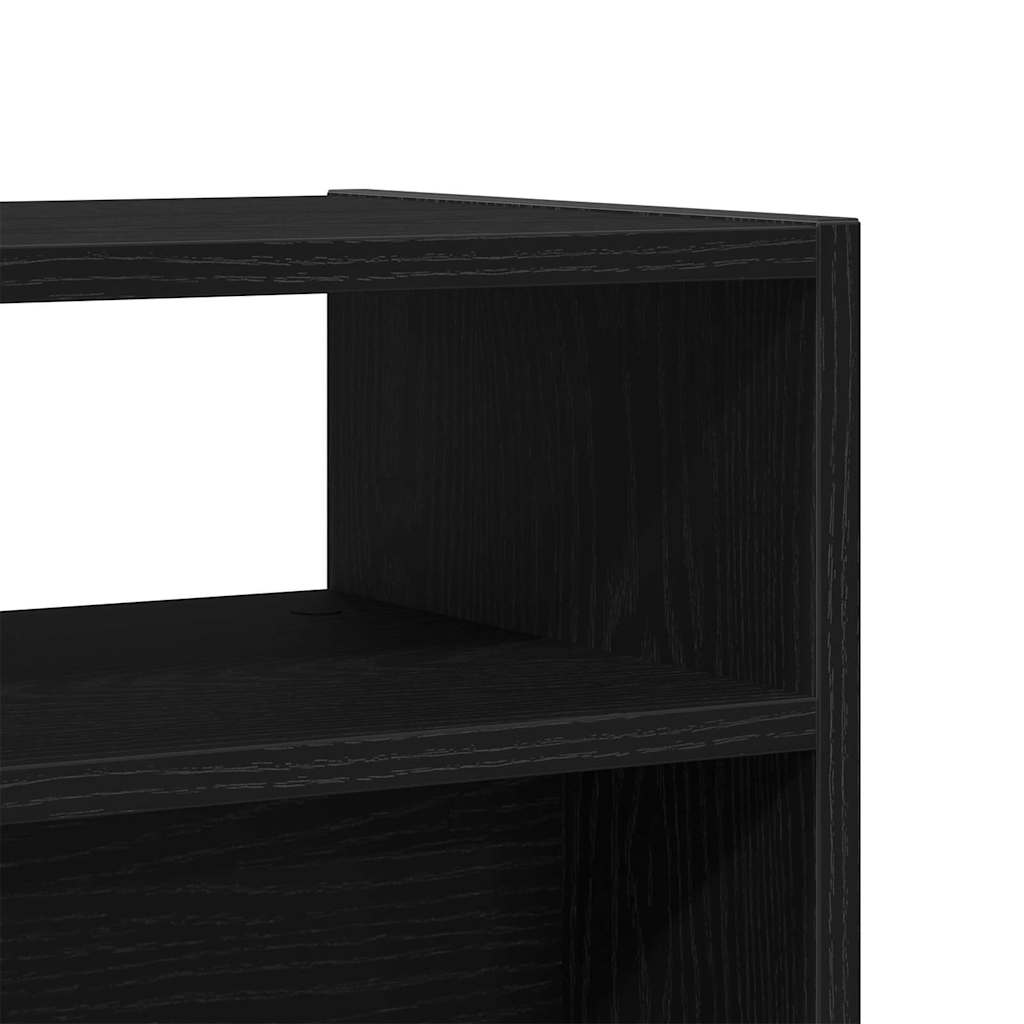 Console Table Black Oak Look 78 x 30 x 80 cm