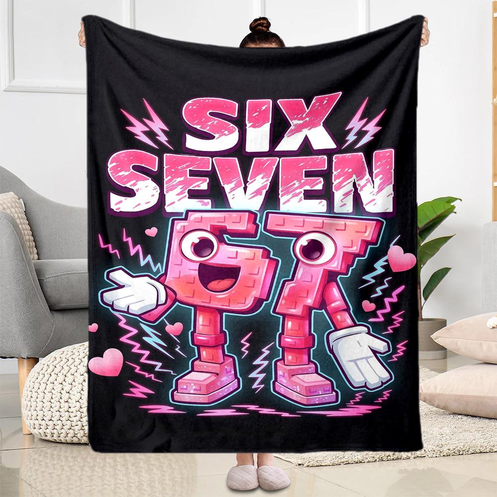 Sixty-seven Blanket,Suitable for sofas, offices, travel, living rooms, Gifts to relatives and friends, Blanket,Suitable for all seasons.
