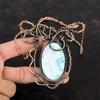 Larimar Gemstone Necklace Copper Wire Wrapped Jewelry Copper Necklace Handmade Jewelry Adjustable Necklace Wire Wrap Necklace Gifts For Wife