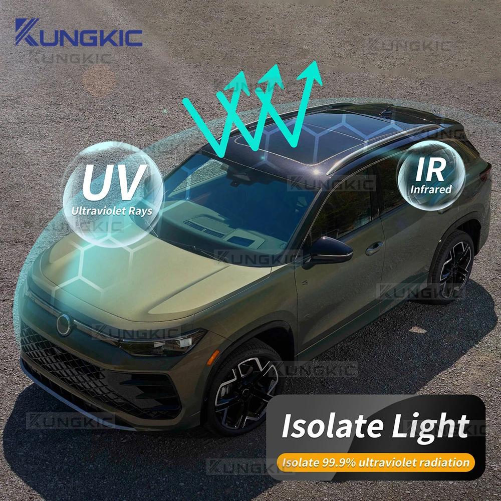 For Volkswagen Tiguan L R-Line 2024 2025 2026 Car Window Sunroof Sticker Roof Film Ice Armor Sunshade Film Decal Modification