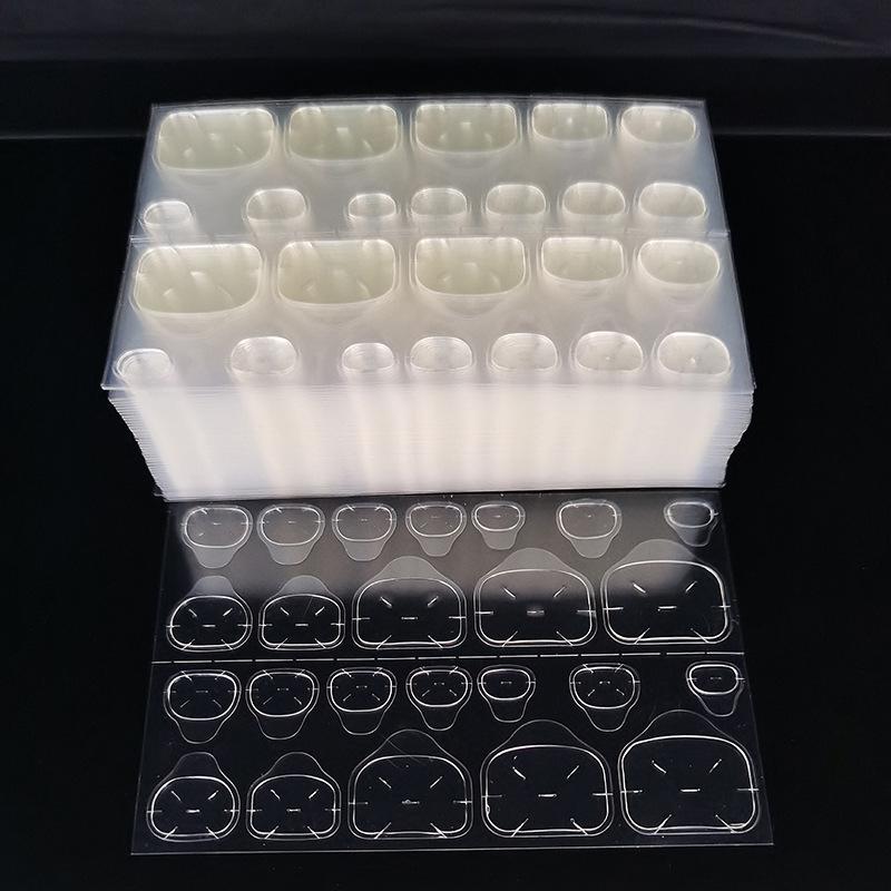 50 листов Двусторонняя клейкая лента Клей Наклейка Клей для накладных ногтей Для типсов накладных ногтей Прозрачная Желейная подушечка Накладные ногти Маникюр