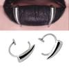Halloween Fake Body Piercing Jewelry Durable Stainless Steel Fang Lip Rings Non Piercing Jewelry For Fashion Lovers