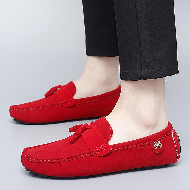 Модные кожаные модные прогулочные туфли для мужчин, мужская обувь ручной работы, повседневные туфли без застежек, легкие мужские деловые туфли на плоской подошве, классические мужские свадебные туфли