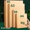 Крафт-бумага и картон форматов A3/A4/4K/8K/16K: Идеально для рисования, набросков, живописи, поделок и печати