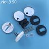 No. 3 Top-Mount Toilet Seat Screws & Expansion Bolts with Quick Release Hinges