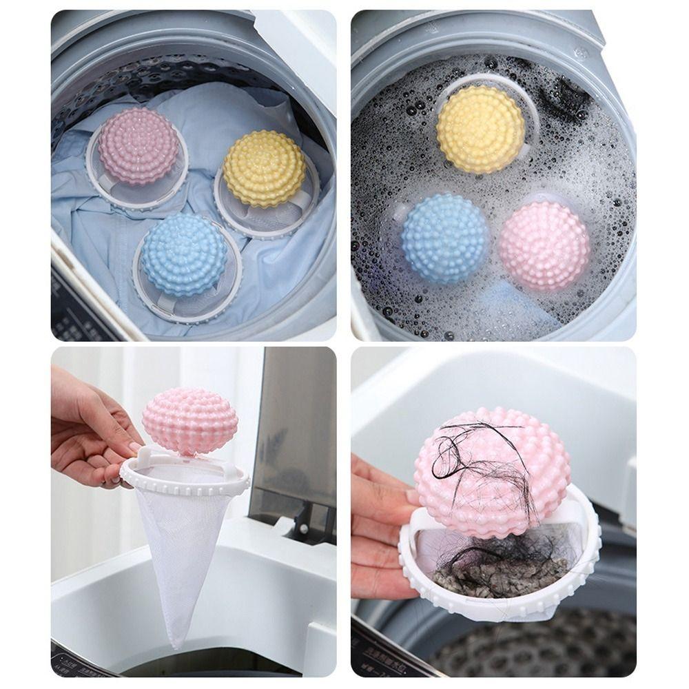 Cleaning Balls Hair Removal Bag Cleaning Tools Hair Catcher Dirty Fiber Collector Home & Living