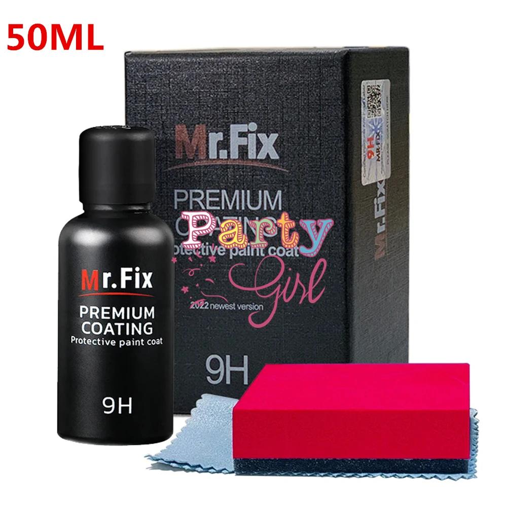 Набор керамического покрытия для автомобиля 30мл/50мл Улучшенный 9H Полировальная Жидкость Набор Кристаллов Высокой Плотности Автомобильный Супергидрофобное Стеклянное Покрытие Инструменты