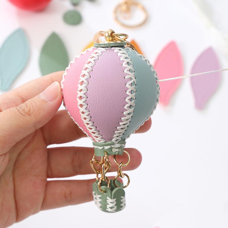 WTEMPO Романтичный подвес для автомобиля в форме воздушного шара, набор материалов для DIY, изделия ручной работы из кожи, брелок, подвеска для сумки из ПУ, подарок