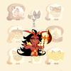 Cookie Run Kingdom Подвеска для украшения Кавайная игровая фигурка Студенческий мультяшный брелок Клетка Летняя Q-версия Аниме-девушка Праздничный подарок