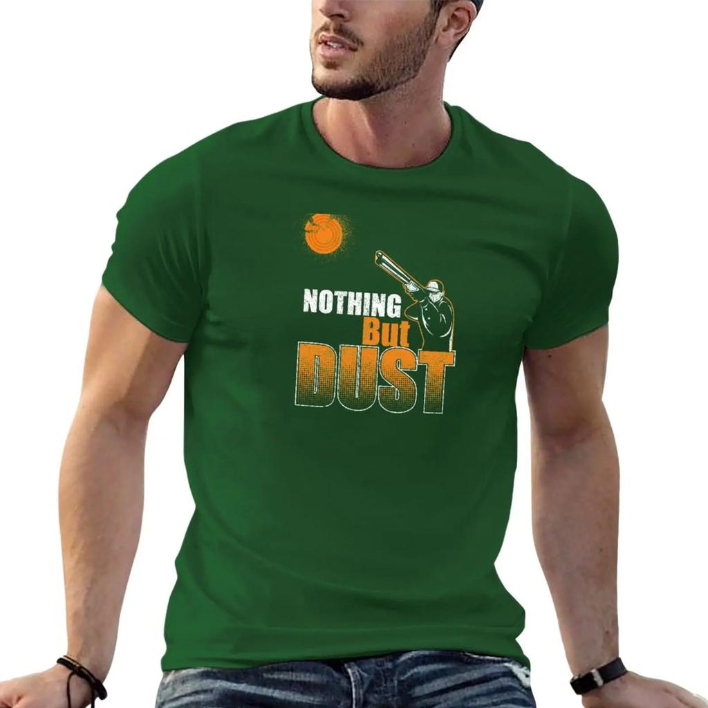 Skeet Clay Shooting Pigeon Trap Bird Hunters Nothing But Dust Graphic Tshirt Tees Korean Harajuku Fashion Unisexs T Shirt Herren