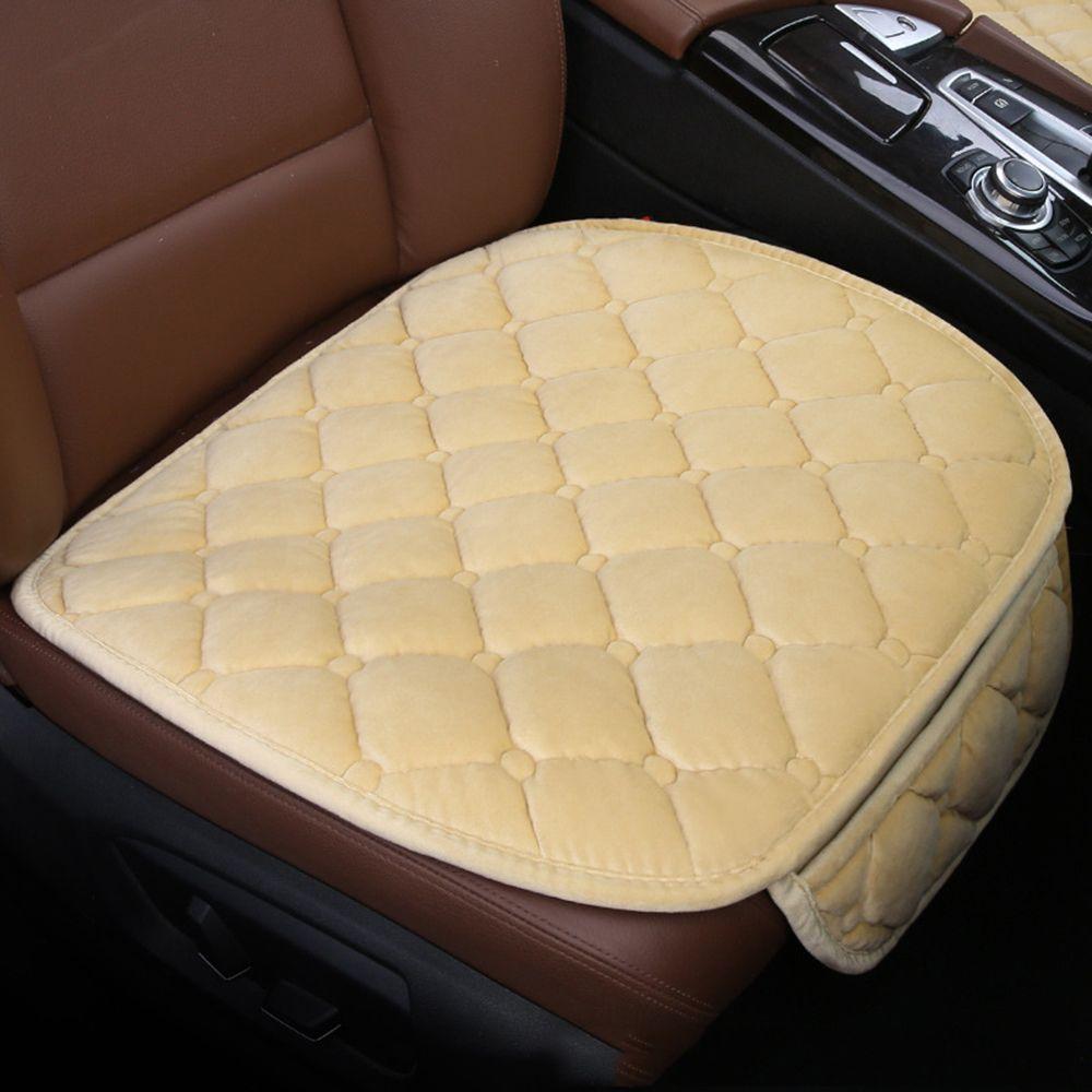 Pad For Car Interior Accessories Wool Plush Car Seat Cover Cushion Anti-slip Auto Protector