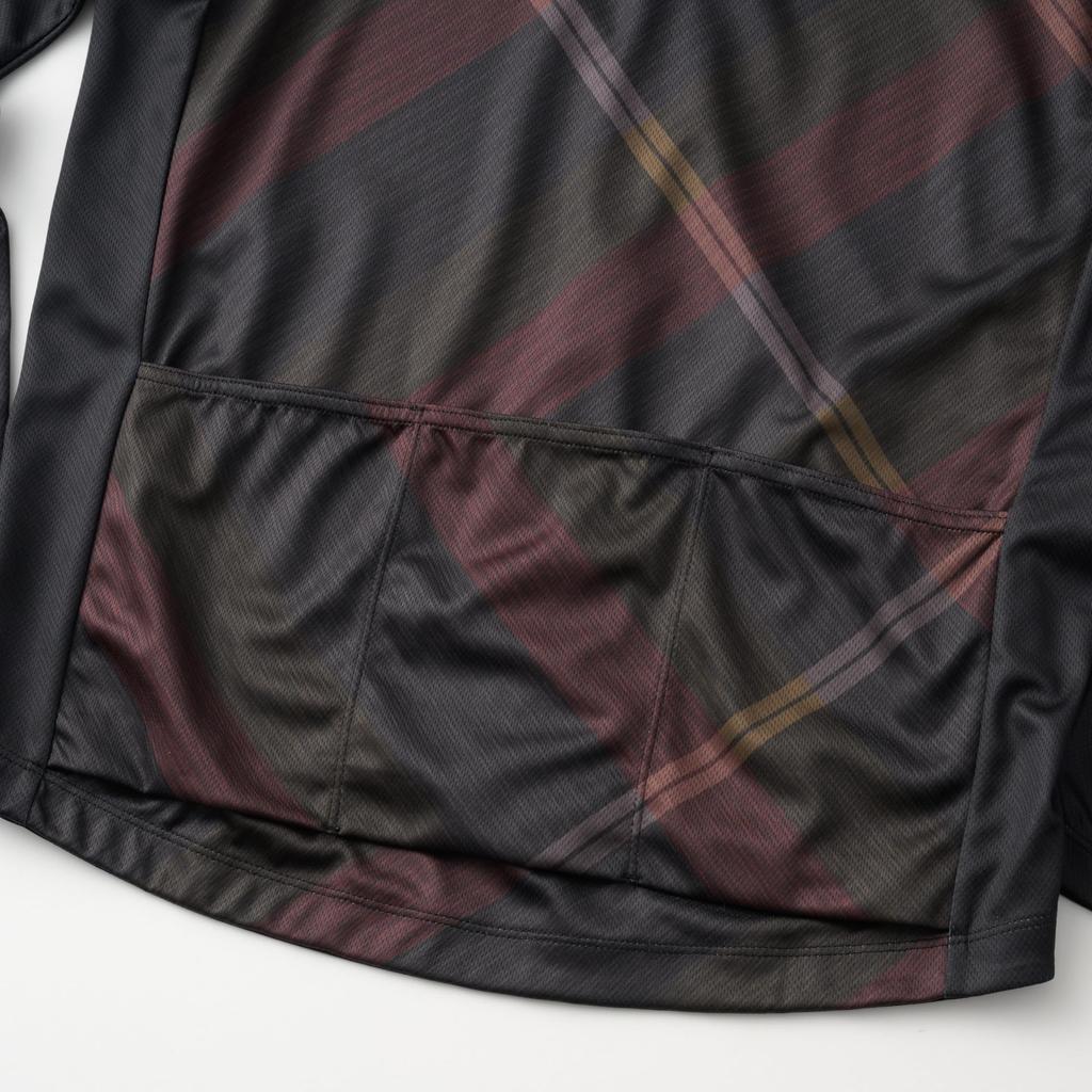 Kapelmuur Велосипедная джерси с длинным рукавом с принтом Glass размера XS, Клетка, Коричневый,