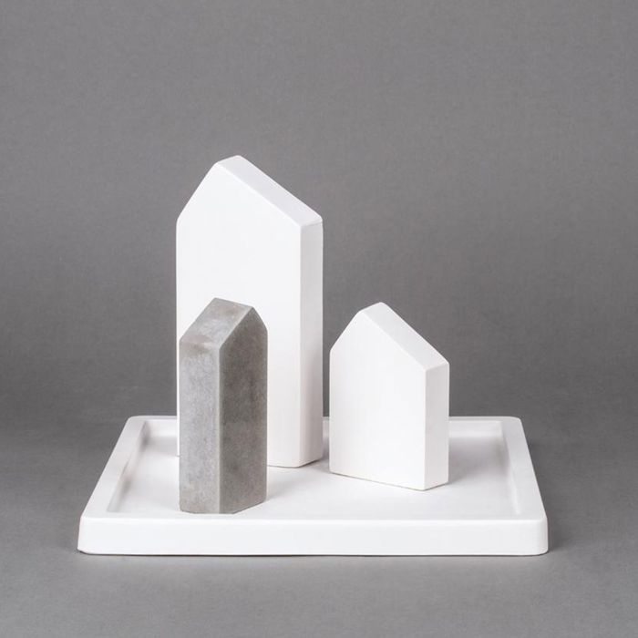 Moule - Standard - Maisons à toit asymétrique - Plastique - 24 x 19 cm - Démoulage facile