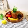 1 шт., плетеный поднос для хранения фруктов, овощей, тортов, круглая форма, пластиковая корзина из ротанговых нитей