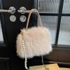 Жемчужная пушистая сумка - 2025 трендовая весенне-летняя женская сумка через плечо