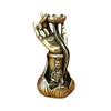 Antique Play Brass Lotus Leaf Lotus Backflow Incense Ornament Desktop Bergamot Lotus Flower Guanyin Bergamot Incense Burner Holder Incense Holder