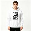 Men Casual Pullover Hoodie, Zombie Breakdance Graphic Print Long Sleeve Hooded Sweatshirt for Daily Wear