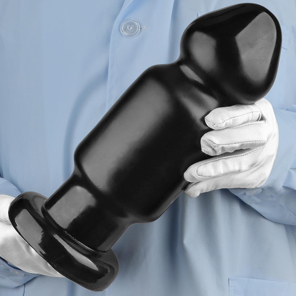 9,5 см черный гигантский ПВХ дилдо очень большой толстый анальная пробка фистинг секс-игрушка ремень на член большой член БДСМ