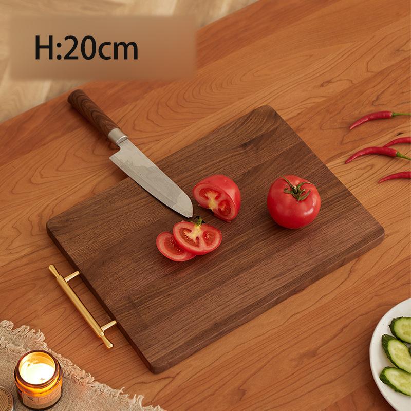 Chopping Board Solid Wood Wood Black Walnut Home Gifts High-end Hotel Hotel Western Restaurant Home Common Camping Cutting Board